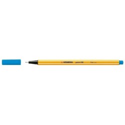 Stabilo Point 88 Rotulador de Punta Fina de Fibra - Trazo de 0.4 mm - Tinta con Base de Agua - Color Azul