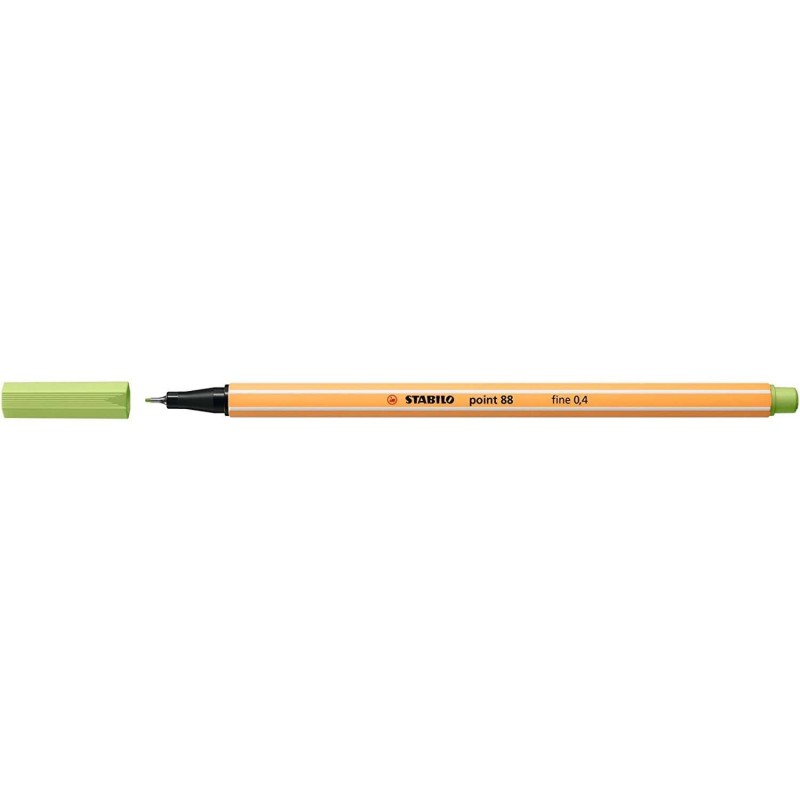 Stabilo Point 88 Rotulador de Punta Fina de Fibra - Trazo de 0.4 mm - Tinta con Base de Agua - Color Pistacho Stabilo Point 88 Rotulador de Punta Fina de Fibra - Trazo de 0.4 mm - Tinta con Base de Agua - Color Pistacho