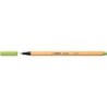 Pennarello Stabilo Point 88 con punta a fibra fine - Tratto da 0,4 mm - Inchiostro a base acqua - Colore pistacchio 10pz 10pz