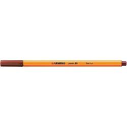 Pennarello Stabilo Point 88 con punta a fibra fine - Tratto da 0,4 mm - Inchiostro a base d'acqua - Colore sanguigno 10pz 10pz