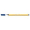 Pennarello Stabilo Point 88 con punta a fibra fine - Tratto da 0,4 mm - Inchiostro a base acqua - Colore blu scuro 10pz 10pz