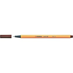 Stabilo Point 88 Rotulador de Punta Fina de Fibra - Trazo de 0.4 mm - Tinta con Base de Agua - Color Marron