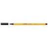 Pennarello Punta Fibra Fine Stabilo Point 88 - Linea 0,4 mm - Inchiostro a base acqua - Colore Nero 10pz 10pz