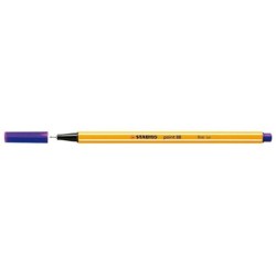 Stabilo Point 88 Rotulador de Punta Fina de Fibra - Trazo de 0.4 mm - Tinta con Base de Agua - Color Violeta