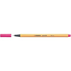Pennarello Punta Fibra Fine Stabilo Point 88 - Linea 0,4 mm - Inchiostro a base acqua - Colore rosa 10pz 10pz