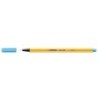 Stabilo Point 88 Rotulador de Punta Fina de Fibra - Trazo de 0.4 mm - Tinta con Base de Agua - Color Azul Celeste
