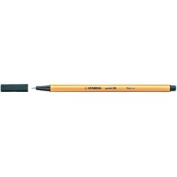 Stabilo Point 88 Rotulador de Punta Fina de Fibra - Trazo de 0.4 mm - Tinta con Base de Agua - Color Verde Oliva