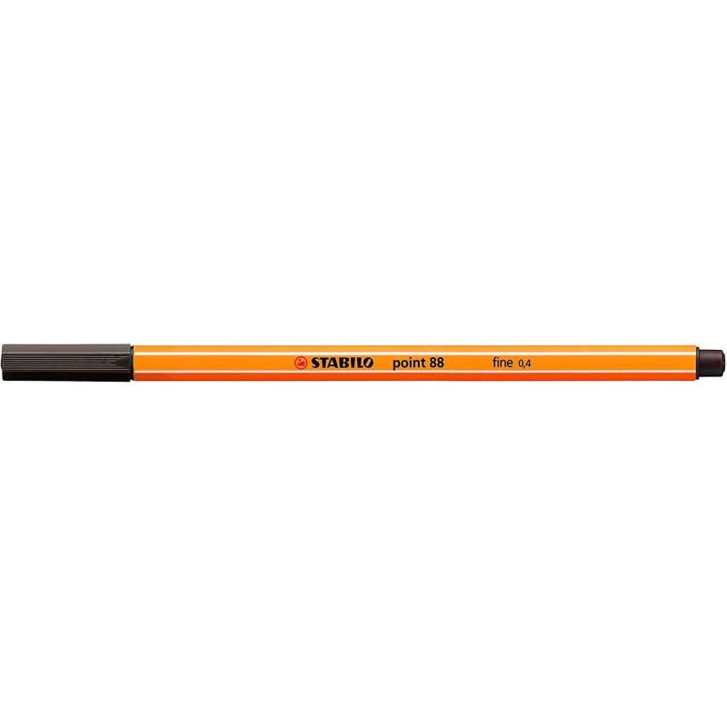 Pennarello Punta Fibra Fine Stabilo Point 88 - Linea 0,4 mm - Inchiostro a base acqua - Colore Ocra 10pz 10pz Pennarello Punta Fibra Fine Stabilo Point 88 - Linea 0,4 mm - Inchiostro a base acqua - Colore Ocra 10pz 10pz