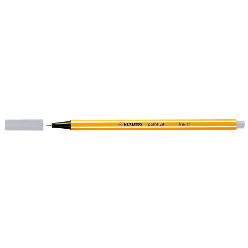Stabilo Point 88 Rotulador de Punta Fina de Fibra - Trazo de 0.4 mm - Tinta con Base de Agua - Color Gris Stabilo Point 88 Rotulador de Punta Fina de Fibra - Trazo de 0.4 mm - Tinta con Base de Agua - Color Gris