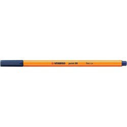 Pennarello Stabilo Point 88 con punta a fibra fine - Tratto da 0,4 mm - Inchiostro a base acqua - Colore grigio Payne 10pz 10pz
