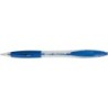Bic Atlantis Classic Boligrafo Retractil - Punta de 1mm - Cuerpo Transparente con Grip - Color Azul