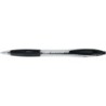 Penna a sfera retrattile Bic Atlantis Classic - Punta da 1 mm - Corpo trasparente con impugnatura - Colore nero 12pz 12pz