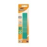 Bic Evolution Pack de 4 Lapices de Grafito Hexagonal - Mina HB Ultrarresistente - Sin Madera - No se Astilla