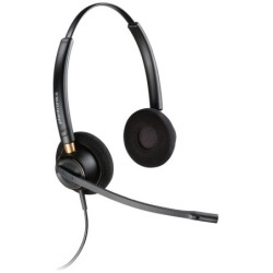 Cuffie Plantronics EncorePro 520 con microfono - Cancellazione del rumore - Cuscinetti auricolari imbottiti - Colore nero