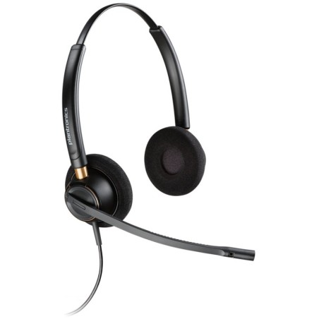 Plantronics EncorePro 520 Auriculares con Microfono - Cancelacion de Ruido - Almohadillas Acolchadas - Color Negro