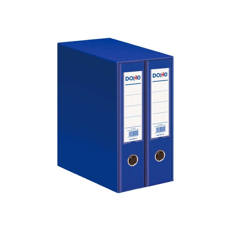 Dohe Archicolor Modulo de 2 Archivadores de Palanca con Rado - Lomo Ancho - Formato Folio - Carton Forrado - Color Azul Dohe Archicolor Modulo de 2 Archivadores de Palanca con Rado - Lomo Ancho - Formato Folio - Carton Forrado - Color Azul