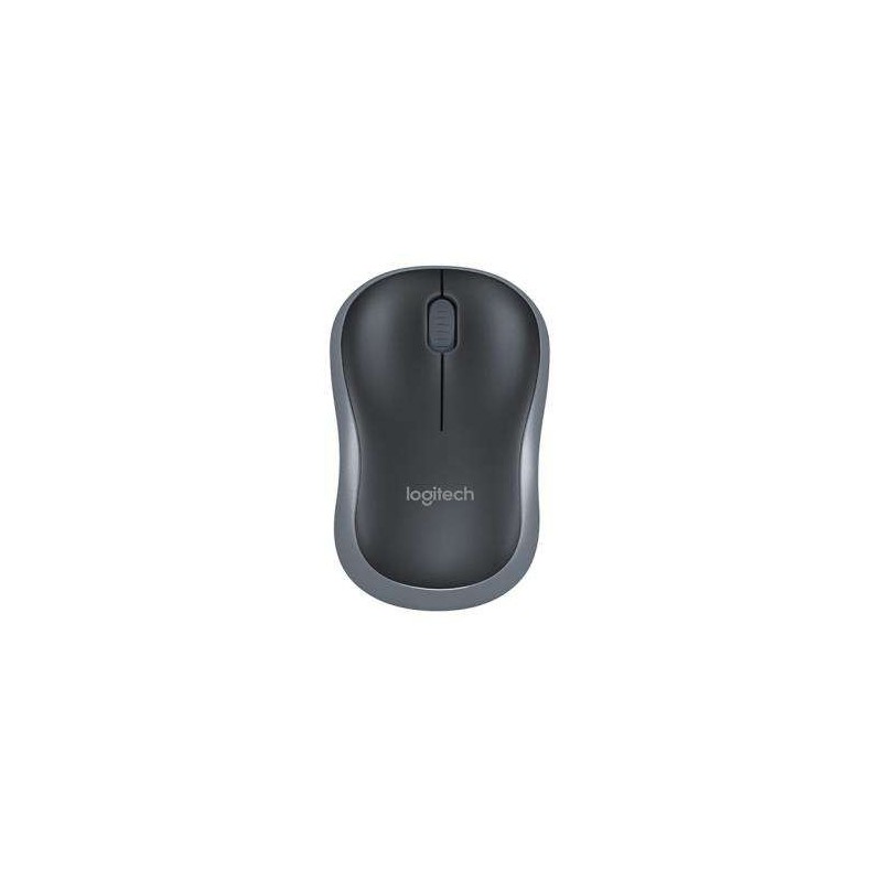 Mouse wireless Logitech M185 1000 dpi - 3 pulsanti - Uso ambidestro - Colore nero/grigio Mouse wireless Logitech M185 1000 dpi - 3 pulsanti - Uso ambidestro - Colore nero/grigio
