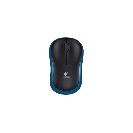 Mouse wireless Logitech M185 1000 dpi - 3 pulsanti - Uso ambidestro - Colore Nero/Blu
