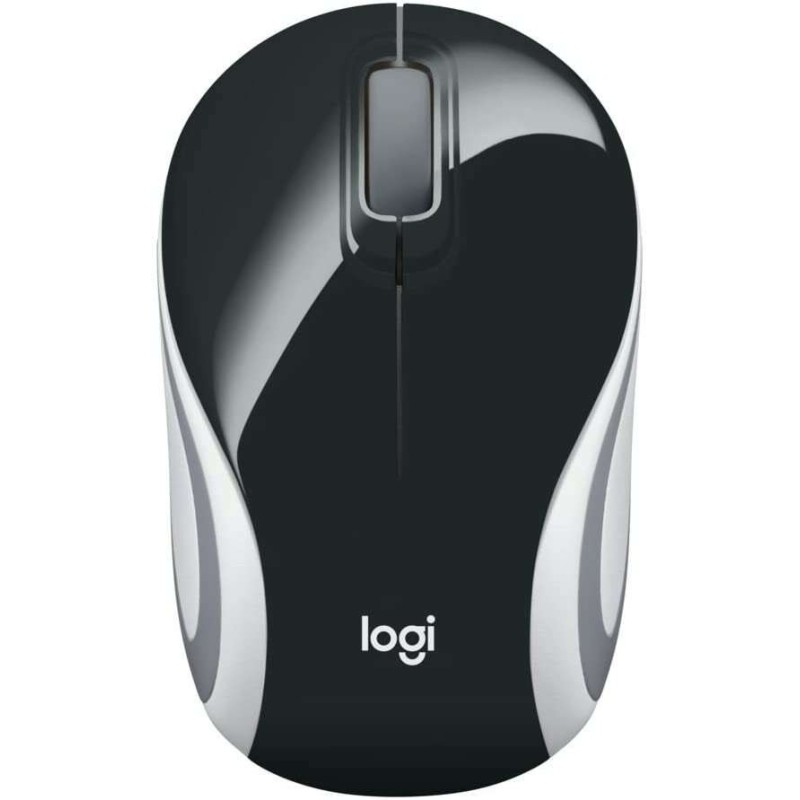 Mouse wireless Logitech M187 1000 dpi - 3 pulsanti - Uso ambidestro - Colore nero Mouse wireless Logitech M187 1000 dpi - 3 pulsanti - Uso ambidestro - Colore nero