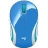 Mouse wireless Logitech M187 1000 dpi - 3 pulsanti - Uso ambidestro - Colore blu