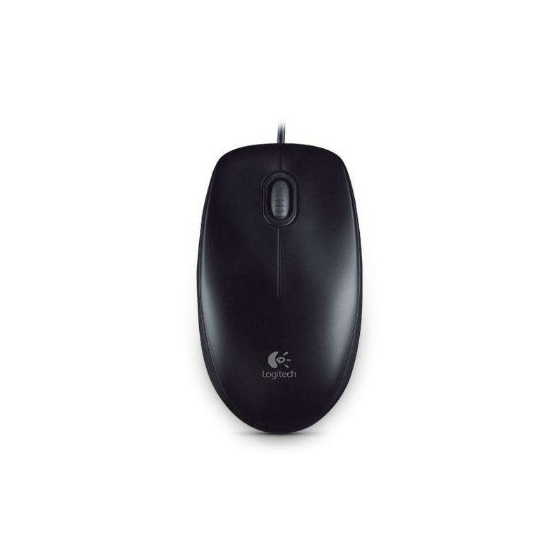 Logitech B100 Raton USB 800dpi - 3 Botones - Uso Ambidiestro - Cable de 1.80m - Color Negro Logitech B100 Raton USB 800dpi - 3 Botones - Uso Ambidiestro - Cable de 1.80m - Color Negro