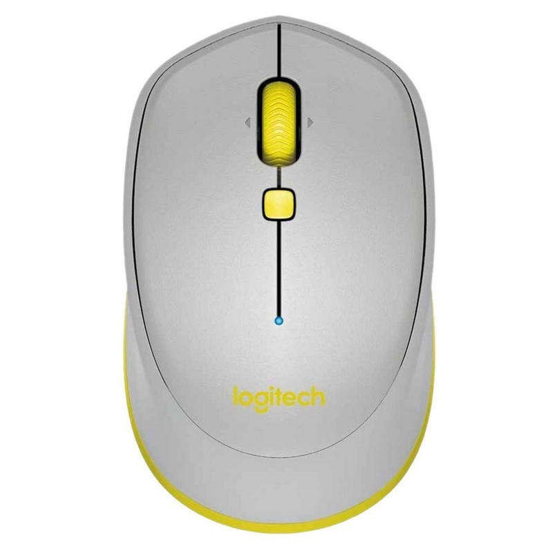 Mouse wireless Bluetooth Logitech M535 1000 dpi - 3 pulsanti - Uso ambidestro - Colore grigio/giallo Mouse wireless Bluetooth Logitech M535 1000 dpi - 3 pulsanti - Uso ambidestro - Colore grigio/giallo