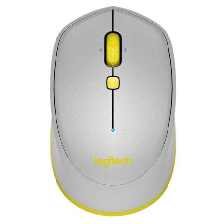 Mouse wireless Bluetooth Logitech M535 1000 dpi - 3 pulsanti - Uso ambidestro - Colore grigio/giallo