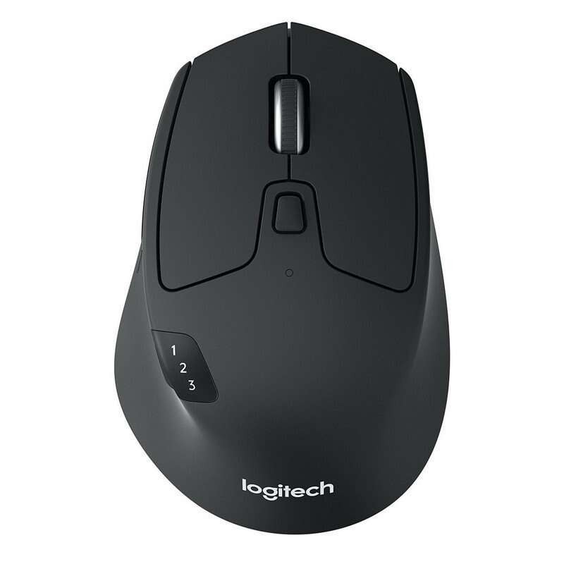Mouse wireless Bluetooth Logitech M720 Triathlon 1000 dpi - 7 pulsanti - Utilizzo per destrimani - Colore nero Mouse wireless Bluetooth Logitech M720 Triathlon 1000 dpi - 7 pulsanti - Utilizzo per destrimani - Colore nero