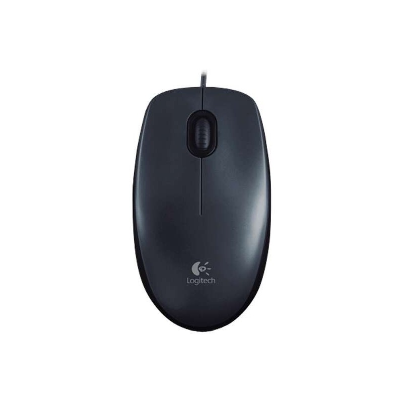 Mouse USB Logitech M100 1000 dpi - 3 pulsanti - Uso ambidestro - Cavo da 1,80 m - Colore grigio Mouse USB Logitech M100 1000 dpi - 3 pulsanti - Uso ambidestro - Cavo da 1,80 m - Colore grigio