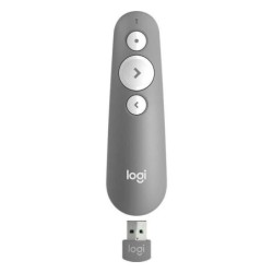 Presentatore laser wireless Logitech R500 - Raggio d'azione 20 m - Colore grigio