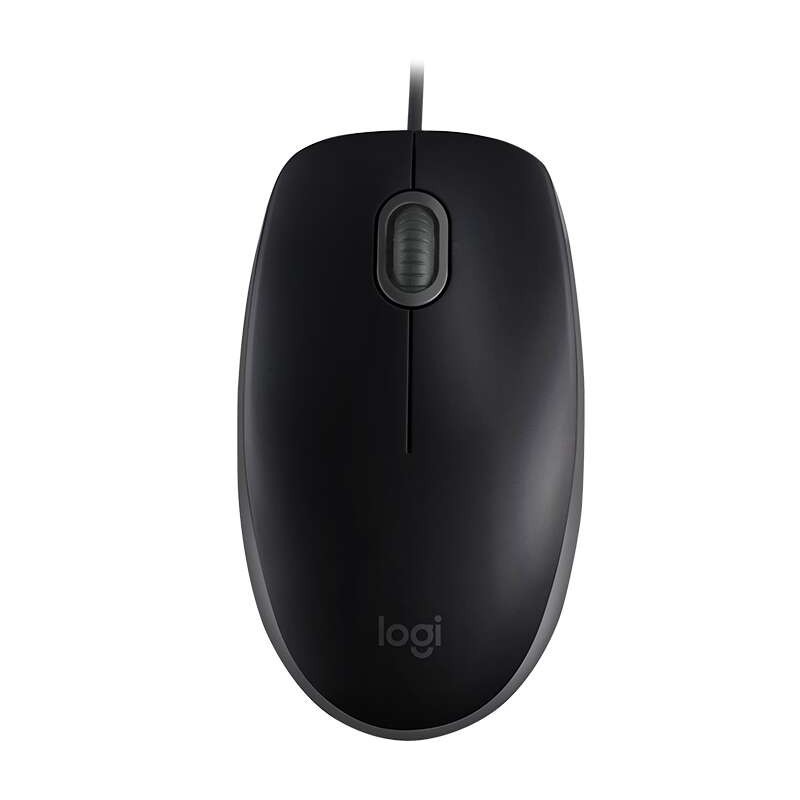 Mouse USB Logitech B110 Silent 1000 dpi - 3 pulsanti - Silenzioso - Uso ambidestro - Cavo da 1,80 m - Colore nero Mouse USB Logitech B110 Silent 1000 dpi - 3 pulsanti - Silenzioso - Uso ambidestro - Cavo da 1,80 m - Colore nero