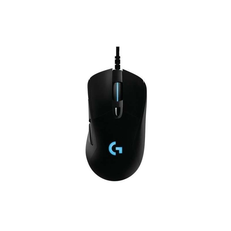 Mouse USB Logitech G403 Hero 16.000 dpi - 5 pulsanti - Illuminazione LED - Utilizzo per destrimani - Cavo da 2,10 m - Colore ner Mouse USB Logitech G403 Hero 16.000 dpi - 5 pulsanti - Illuminazione LED - Utilizzo per destrimani - Cavo da 2,10 m - Colore ner