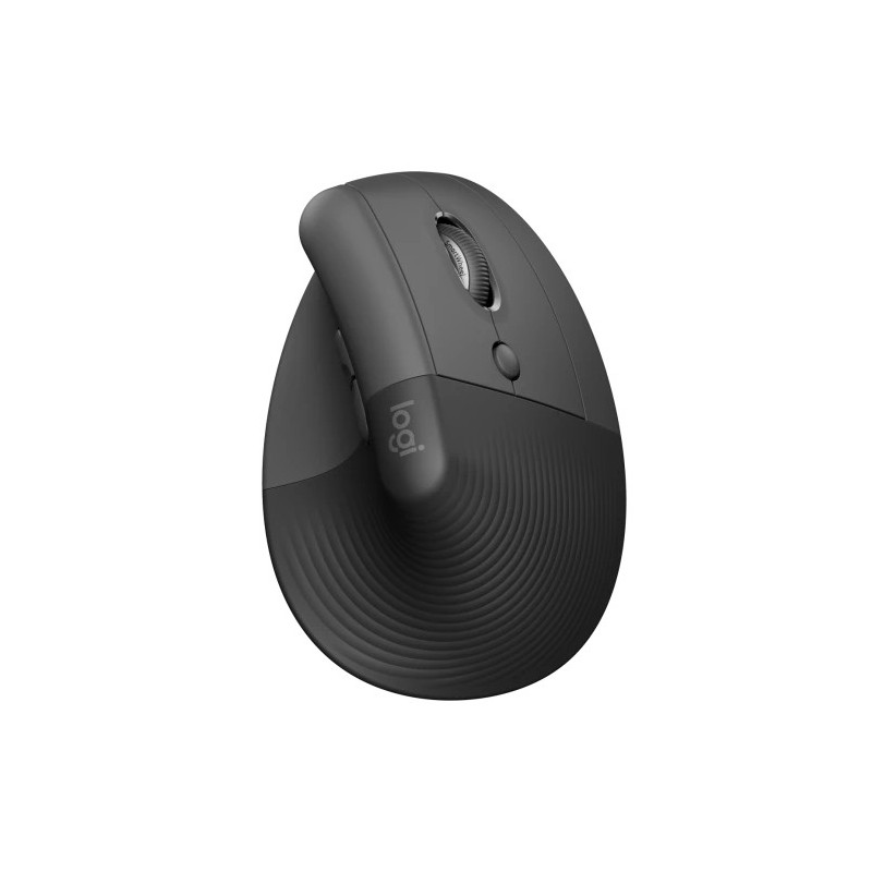 Logitech Lift Vertical Mouse Bluetooth e USB Wireless 4000 dpi - 5 pulsanti - Utilizzo per destrimani - Colore Nero/Grigio Logitech Lift Vertical Mouse Bluetooth e USB Wireless 4000 dpi - 5 pulsanti - Utilizzo per destrimani - Colore Nero/Grigio