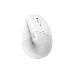 Logitech Lift Raton Vertical Bluetooth e Inalambrico USB 4000dpi - 5 Botones - Uso Diestro - Color Blanco
