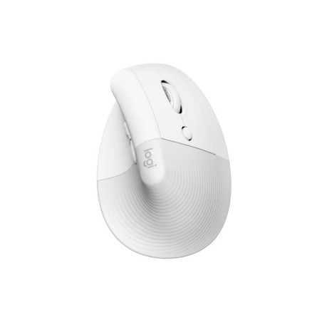 Logitech Lift Mouse verticale Bluetooth e USB Wireless 4000 dpi - 5 pulsanti - Utilizzo per destrimani - Colore bianco