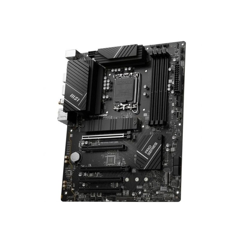 MSI Pro B760-P Placa Base Intel LGA 1700 WiFi, DDR4, HDMI, 4x Sata III, RJ-45, USB 2.0/3.2 MSI Pro B760-P Placa Base Intel LGA 1700 WiFi, DDR4, HDMI, 4x Sata III, RJ-45, USB 2.0/3.2