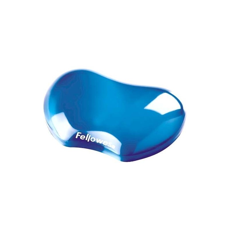 Poggiapolsi in gel flessibile Fellowes Crystal - Resistente alle macchie - Blu Poggiapolsi in gel flessibile Fellowes Crystal - Resistente alle macchie - Blu