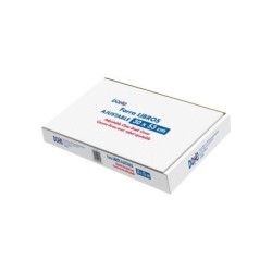 Scatola Dohe da 100 Copertine Protettive per Libri - Patella Adesiva Riposizionabile - Dimensioni 30x53 cm - Materiale PVC 120 m