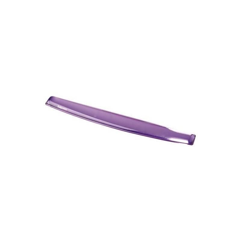 Poggiapolsi per tastiera Fellowes Crystal flessibile in gel - Resistente alle macchie - Viola Poggiapolsi per tastiera Fellowes Crystal flessibile in gel - Resistente alle macchie - Viola