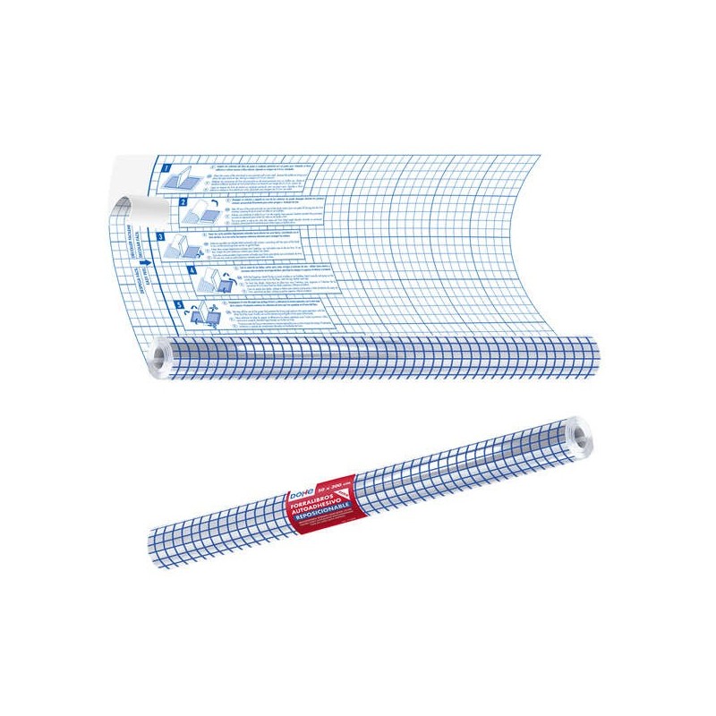 Dohe Rollo Forralibros Autoadhesivo - Tamaño 50x300cm - Material PVC 80 micras Dohe Rollo Forralibros Autoadhesivo - Tamaño 50x300cm - Material PVC 80 micras
