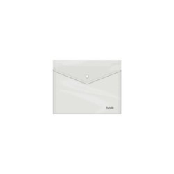 Busta Dohe con chiusura a fermaglio - Formato A5 - Polipropilene Crystal Trasparente 150 Micron - Trasparente