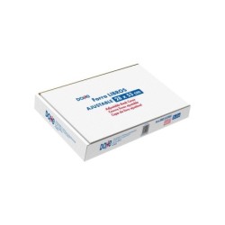 Dohe Caja de 100 Cubiertas Protectoras de Libros - Solapa Adhesiva Reposicionable - Tamaño 28x53cm - Material PVC 120 micras