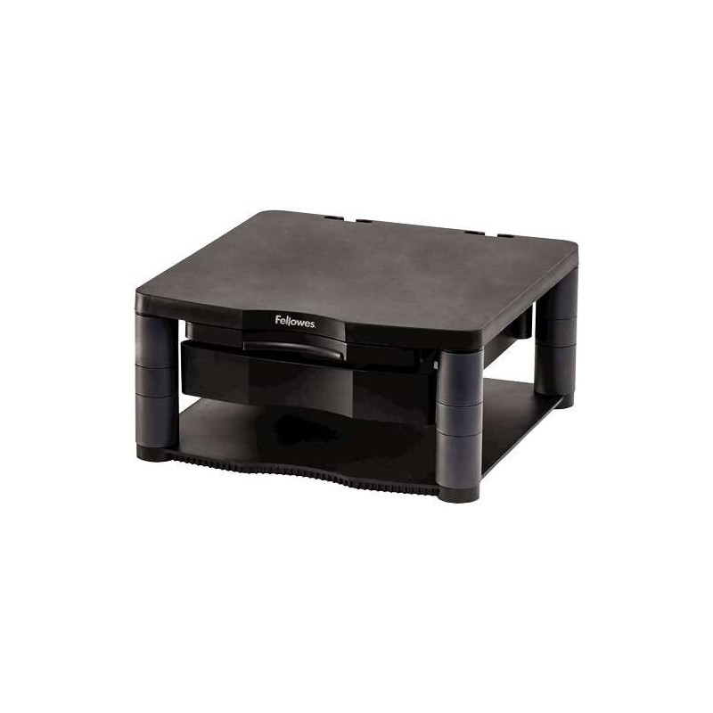 Fellowes Soporte para Monitor Plus - 5 Ajustes de Altura - Cajon de Almacenamiento - Peso Max 36kg Fellowes Soporte para Monitor Plus - 5 Ajustes de Altura - Cajon de Almacenamiento - Peso Max 36kg
