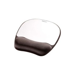 Tappetino Fellowes in Memory Foam con poggiapolsi - Comfort eccezionale - Colore argento