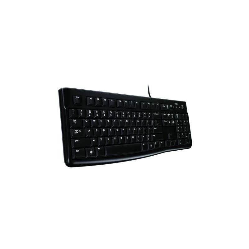Tastiera USB Logitech K120 - Resistente agli schizzi - Cavo da 1,50 m Tastiera USB Logitech K120 - Resistente agli schizzi - Cavo da 1,50 m