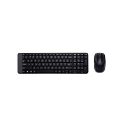 Logitech MK220 Pack Tastiera Wireless K220 + Mouse M150 3 Pulsanti - Uso Ambidestro - Colore Nero