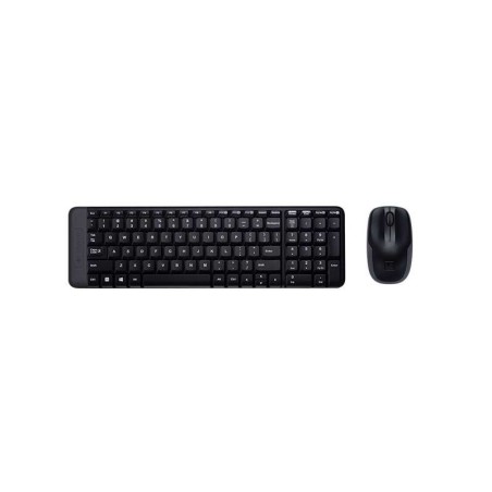 Logitech MK220 Pack Tastiera Wireless K220 + Mouse M150 3 Pulsanti - Uso Ambidestro - Colore Nero