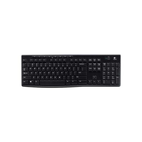Tastiera wireless USB Logitech K270 - Resistente agli schizzi - Tasti ad accesso rapido - Nera