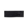 Tastiera wireless USB Logitech K270 - Resistente agli schizzi - Tasti ad accesso rapido - Nera