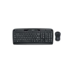 Pacchetto tastiera multimediale wireless Logitech MK330 + mouse 3 pulsanti - Uso ambidestro - Colore nero